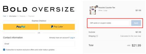 bold oversize discount code